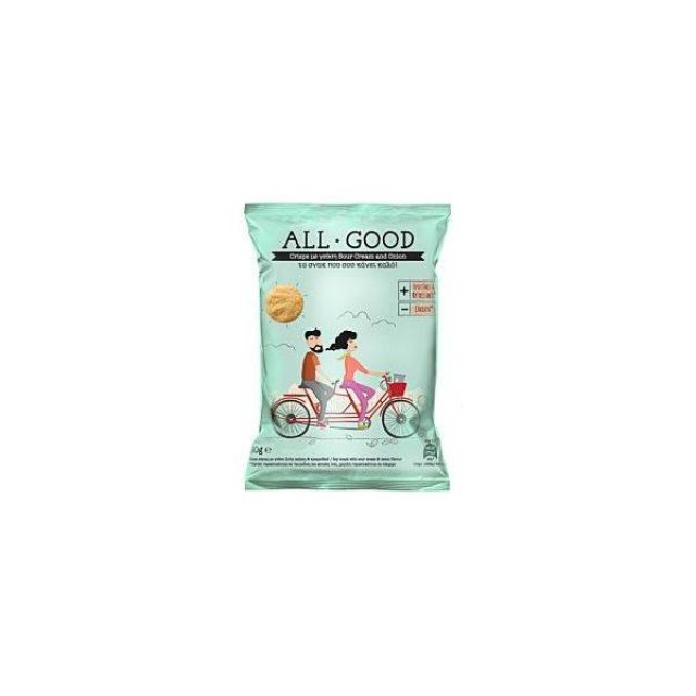 Healthy and Tasty All Good Crisps - Onion & Sour cream 30gr
