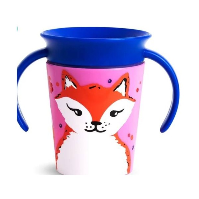Munchkin Miracle 360 Cup 6m+, 177ml - Αλεπού Εκπαιδευτικό Κύπελλο με Στόμιο & Λαβές από 6 Μηνών