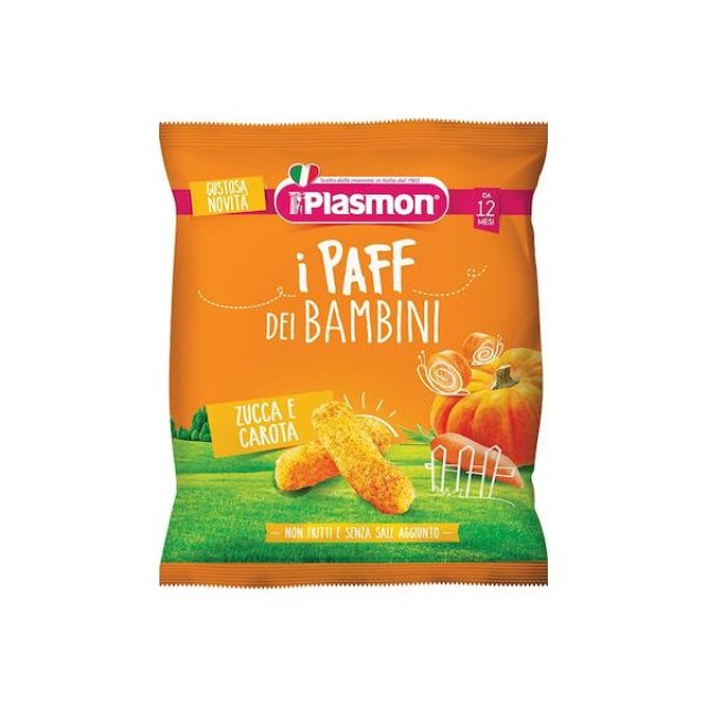 Plasmon Paff με Γεύση Καρότο-Κολοκύθα Χωρίς Ζάχαρη 15gr για 12+ μηνών