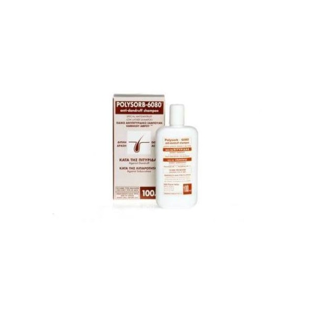 H & B Helsinki Formula Polysorb-6080 Antidandruff Shampoo Σαμπουάν κατά της Πιτυρίδας & της Λιπαρότητας, 100ml