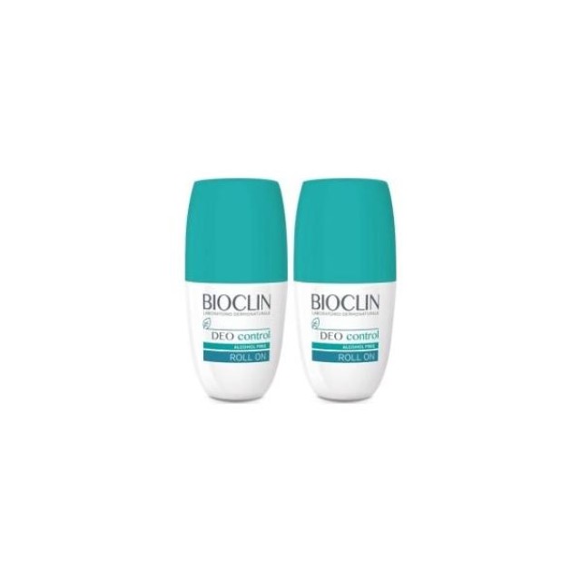 Bioclin Deo Control Alcohol Free Roll-On 2 x 50ml