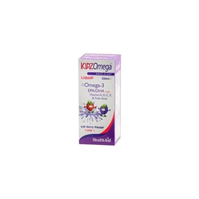 HEALTH AID Kidz Omega -liquid -wildberry 200ml