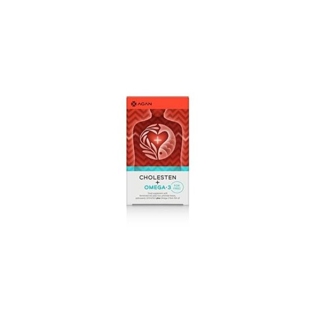 Agan Agan Cholesten 30Vcaps & Omega 3 1000mg 30caps