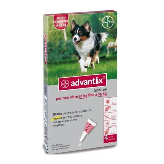 Bayer Advantix για σκύλους από 10kg έως 25kg 4τμχ