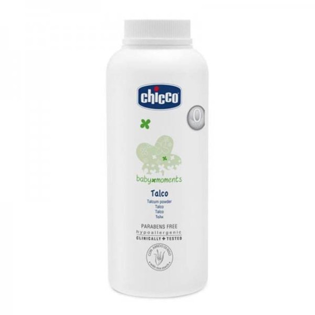 Chicco Baby Moments Βρεφική Πούδρα Ταλκ για την αλλαγή της Πάνας, 150 gr
