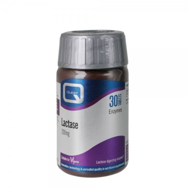 QUEST Lactose Digesting Enzyme 200mg 30 Tablets