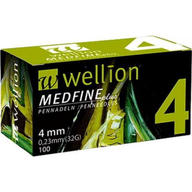 Wellion Medfine Plus 4mm 100τμχ