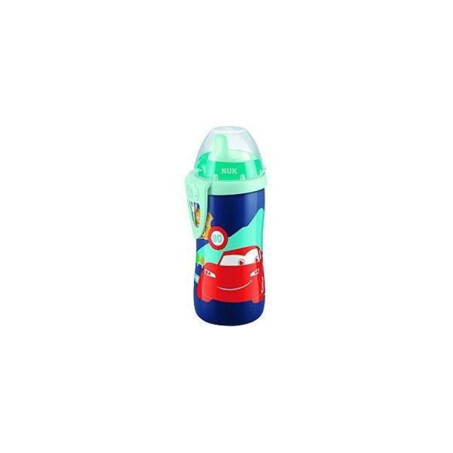 NUK Παγουράκι Cars Kiddy Cup με Ρύγχος 300ml Μπλε 12m+ (10