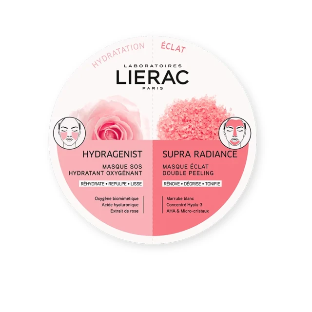 LIERAC - Hydragenist and Supra Radiance Duo Masks | 2x6ml