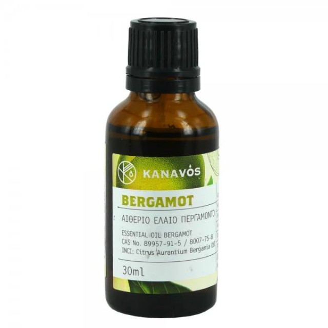 Kanavos Bergamot Essential Oil Αιθέριο Έλαιο Περγαμόντο, 30ml