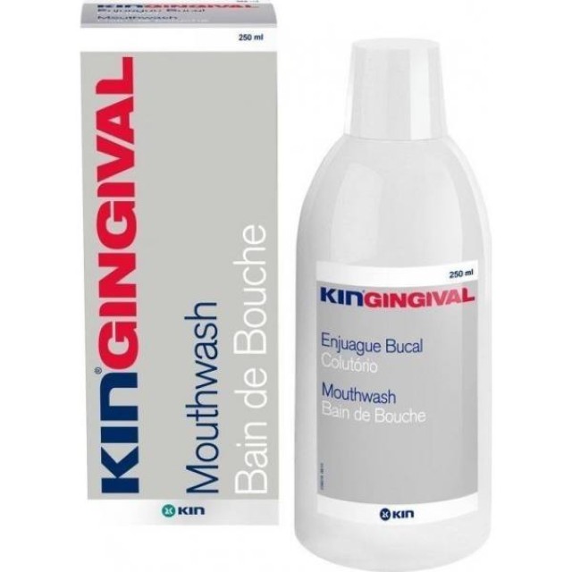 Kin KinGingival Mouthwash Στοματικό Διάλυμα για τη Φροντίδα των Ευαίσθητων Ούλων, 0,12% 250 ml