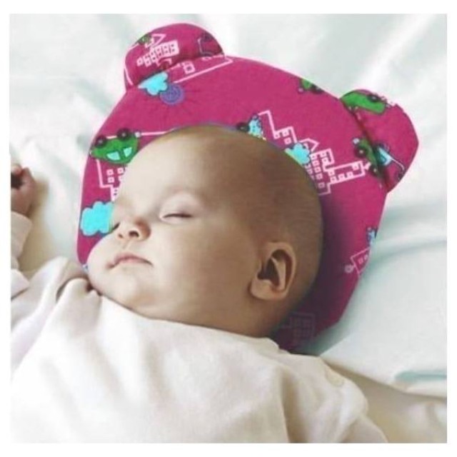 Anatomic Help Baby Pillow Plagiocephaly 3D 0908 Μαξιλάρι Πλαγιοκεφαλής, χρώμα ροζ, 1 τεμάχιο