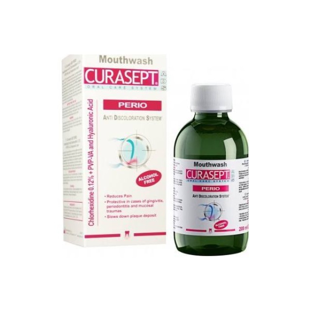 Curaprox Curasept ADS Perio 212 Chlorhexidine 0.12% + PVP+VA 200ml