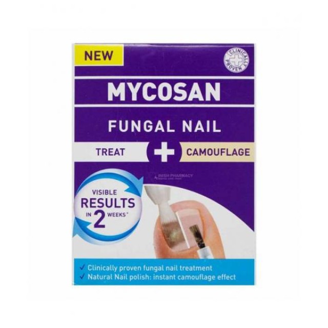 Mycosan Fungal Nail Treatment + Camouflage Kit Θεραπευτικό Κιτ για την Αντιμετώπιση των Μυκήτων των Νυχιών του Ποδιού με Ειδικό 