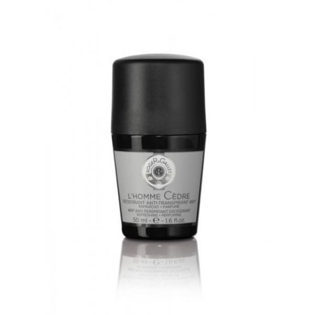 Roger & Gallet LHomme Cedre Deodorant Anti-Transpirant 48h Ανδρικό Αποσμητικό με 48ωρη Προστασία, 50ml