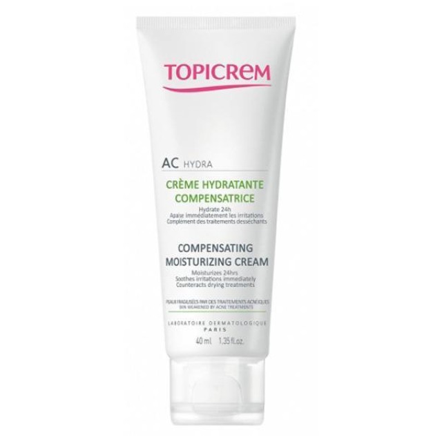Topicrem AC Hydra Compensating Moisturizing Cream, Καταπραΰντική Κρέμα Προσώπου Για Κανονικά & Μεικτά Δέρματα, 40ml