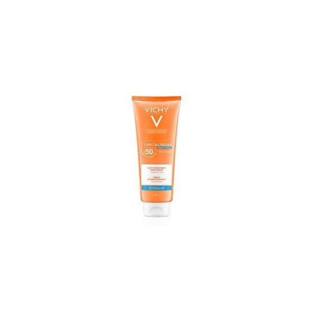 VICHY Capital Soleil Beach Protect Fresh Hydrating Milk Αντηλιακό Γαλάκτωμα για Πρόσωπο & Σώμα SPF50 300ml