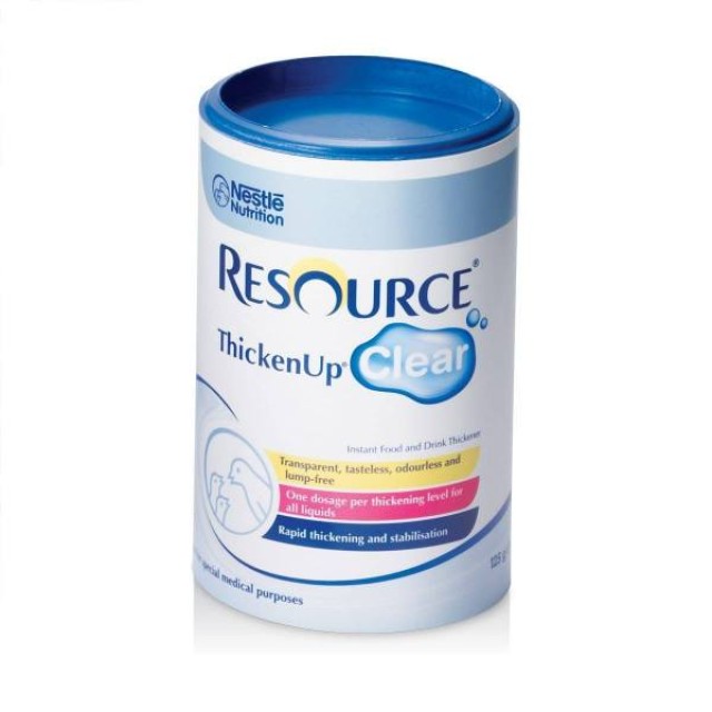 Nestle Resource Thicken Up Clear Συμπλήρωμα Διατροφής Υδατανθράκων σε σκόνη, 125gr