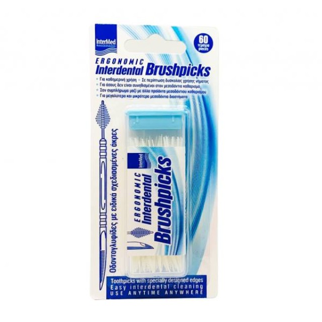 Intermed Ergonomic Interdental Brushpicks 60τμχ
