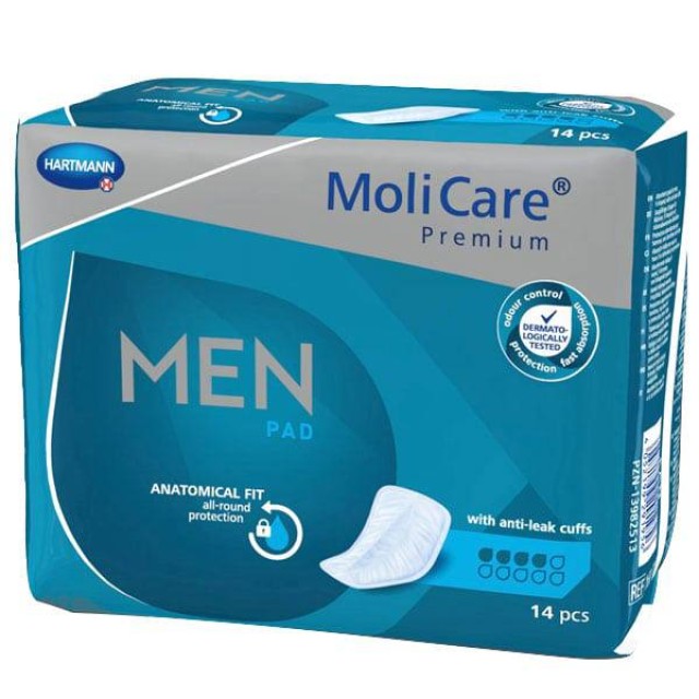 Hartmann MoliCare Premium men pad Ανδρικές Σερβιέτες 4 σταγόνων 14τεμ.
