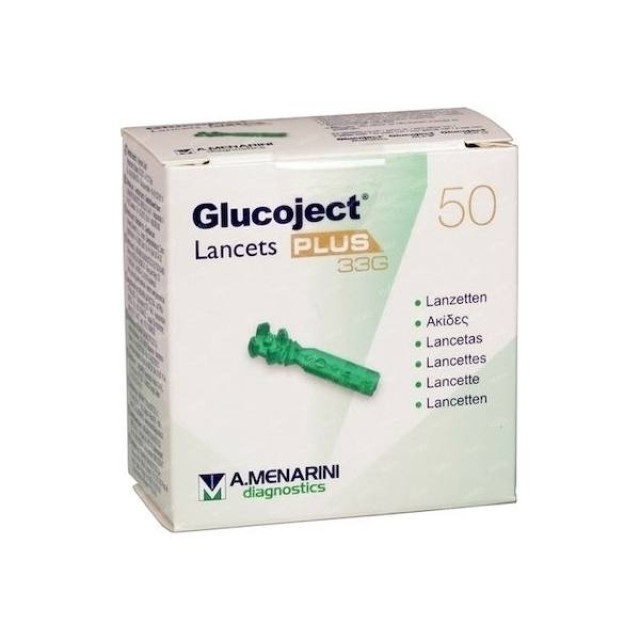 Menarini Glucoject Lancets Plus 33G 50τμχ