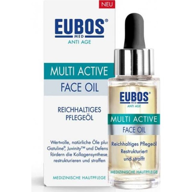 Eubos Anti Age Multi Active Face Oil Έλαιο Περιποίησης Προσώπου με Αντιγηραντική Δράση, 30ml