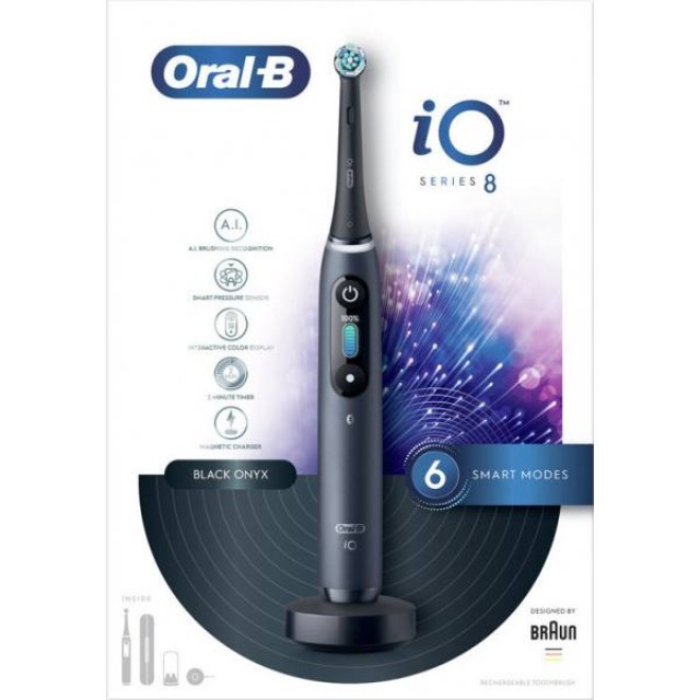 Oral-B iO Series 8 Ηλεκτρική Οδοντόβουρτσα με Χρονομετρητή και Αισθητήρα Πίεσης