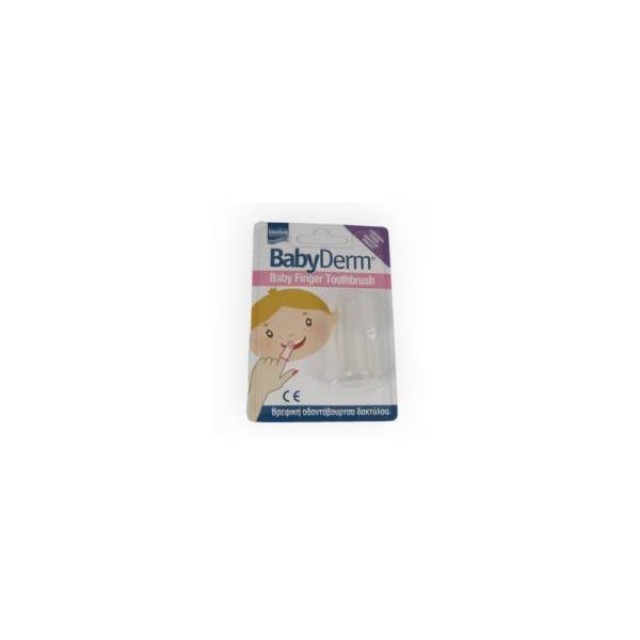 Intermed Babyderm Baby Finger Toothbrush Βρεφική Οδοντόβουρτσα Δακτύλου, 1 τεμάχιο,20 gr