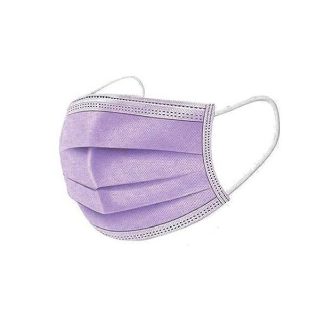 SYNMASK ΜΑΣΚΕΣ ΠΡΟΣΩΠΟΥ ΙΑΤΡΙΚΕΣ 3PLY ΛΙΛΑ 10ΤΜΧ ΜΕ ΛΑΣΤΙΧΟ