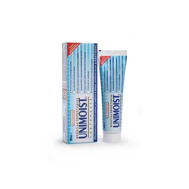 Intermed Unimoist Toothpaste Οδοντόκρεμα για τη Φροντίδα της Ξηροστομίας, 100 ml