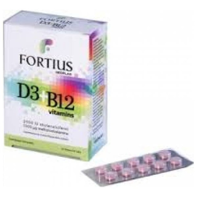 Geoplan Nutraceuticals Fortius D3 2500iu & B12 30 ταμπλέτες