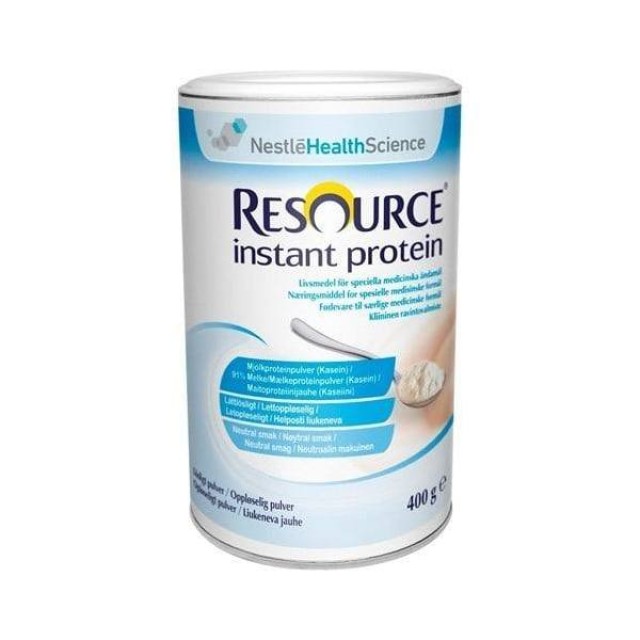 Nestle Resource Instant Protein Πρωτεϊνούχο Συμπλήρωμα Διατροφής σε μορφή σκόνης, με ουδέτερη γεύση & οσμή, 400gr