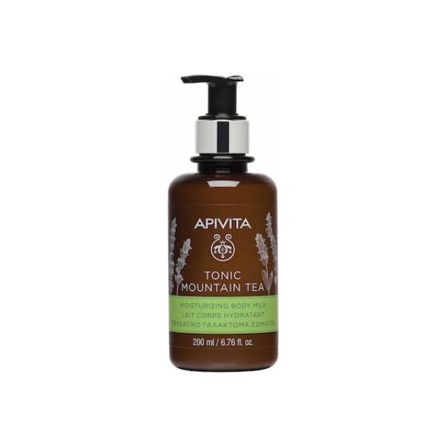 Apivita Tonic Mountain Tea Ενυδατική Lotion Σώματος με Άρωμα Πράσινο Τσάι 200ml