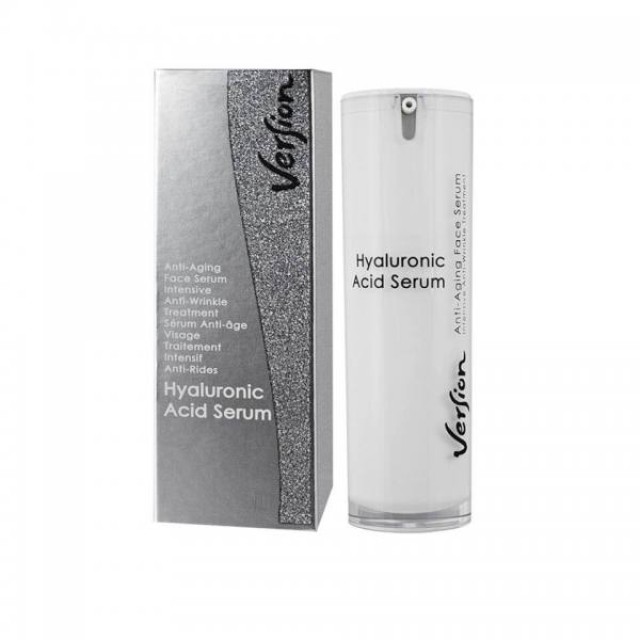 Version Derma Hyaluronic Acid Serum Εντατικό Συμπύκνωμα - Ορός για το Πρόσωπο, το Λαιμό & την Περιοχή των Ματιών, 30 ml