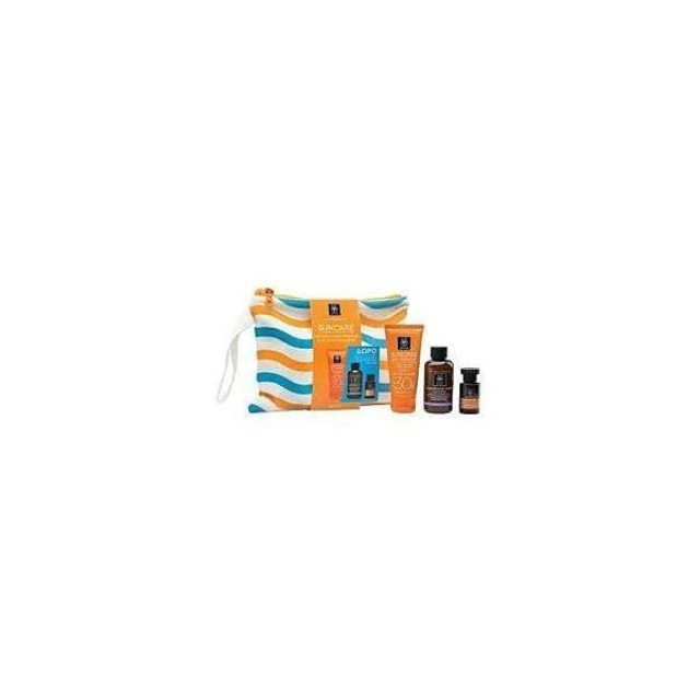 APIVITA Apivita Suncare Αντιηλιακή Κρέμα Προσώπου Κατά των Ρυτίδων Spf30 & Δώρο Αφρός Καθαρισμού 75ml