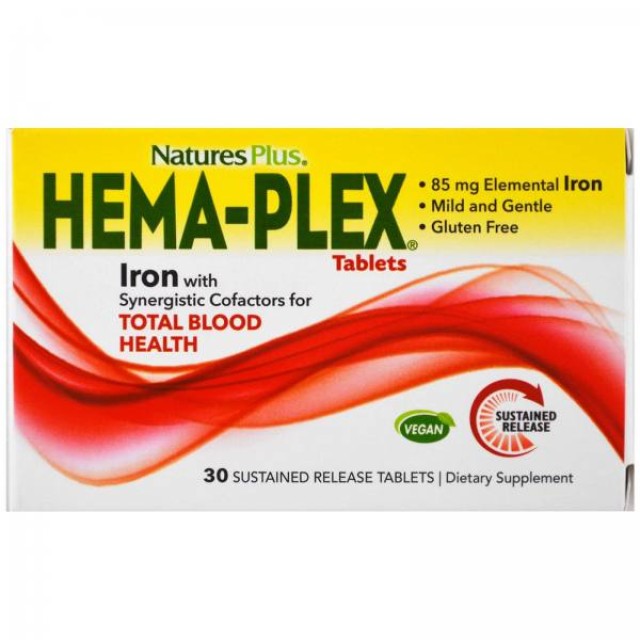 Natures Plus Hema Plex 30 ταμπλέτες