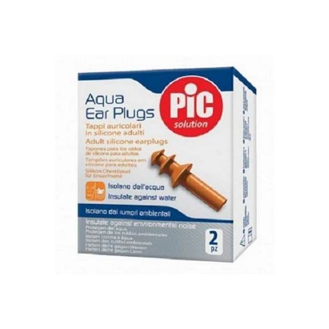 Pic Solution Sport Aqua Ear Plugs Ωτοασπίδες Σιλικόνης Ενηλίκων, 2τεμάχια