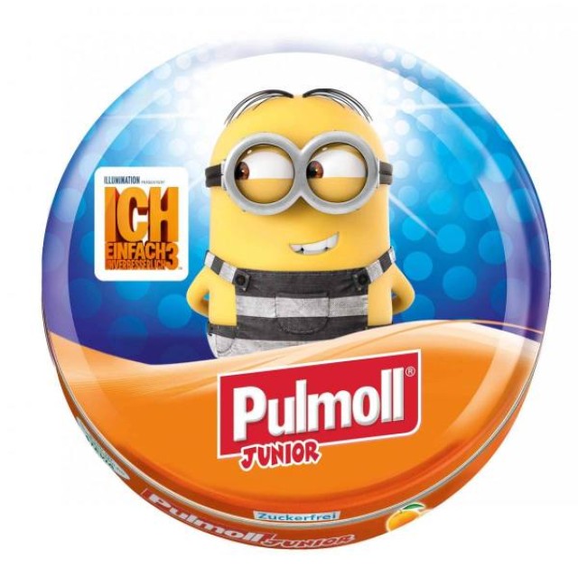 PULMOLL Junior Καραμέλες για Παιδιά με Πορτοκάλι & Βιταμίνες A,C και Ε, 45gr