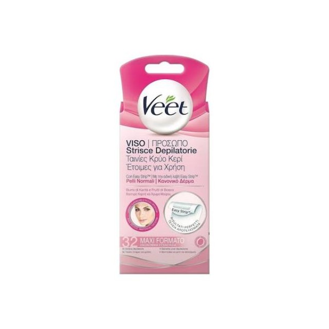 VEET - EASY GEL Ταινίες Αποτρίχωσης με κρύο κερί (κανονική επιδερμίδα) - 40stips