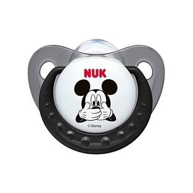 Nuk Disney Baby Mickey Σιλικόνης Γκρι 6-18m 1τμχ