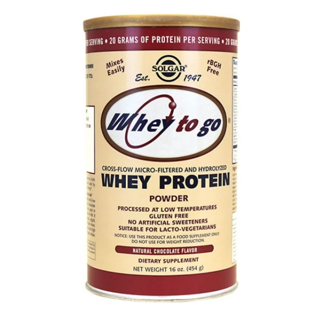 SOLGAR - Whey to Go Protein Powder Chocolate | 454gr | Sikalias.gr