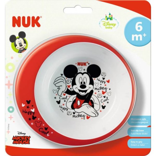 Nuk Disney Mickey Μπολ Φαγητού για Φούρνο Μικροκυμάτων 6m+ (80.890.771)