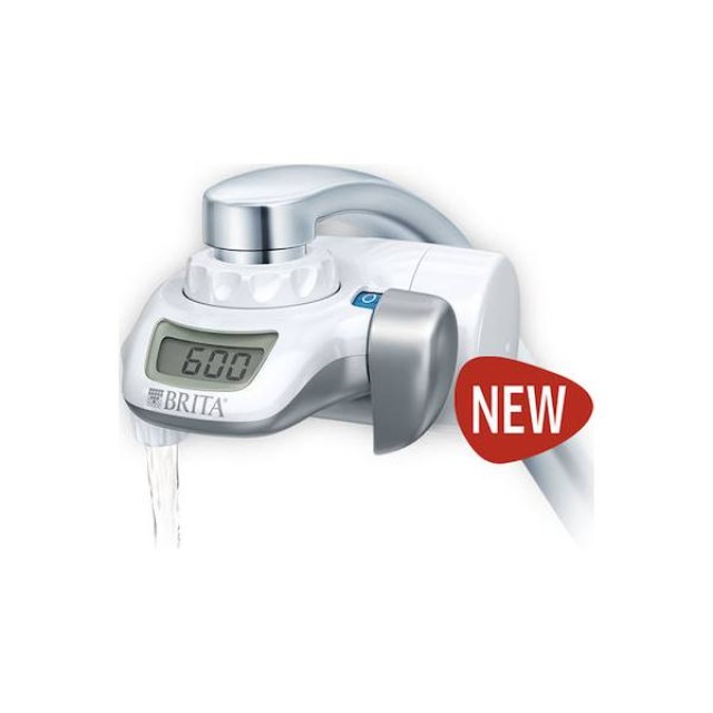 Brita Φίλτρο Νερού Βρύσης On-Tap New Κοκκώδης Ενεργός Άνθρακας / Μεμβράνες Κοίλων Ινών 1 μm Λευκό