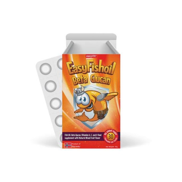 Power Health Easyfishoil Beta Glucan Kids 30 ζελεδάκια
