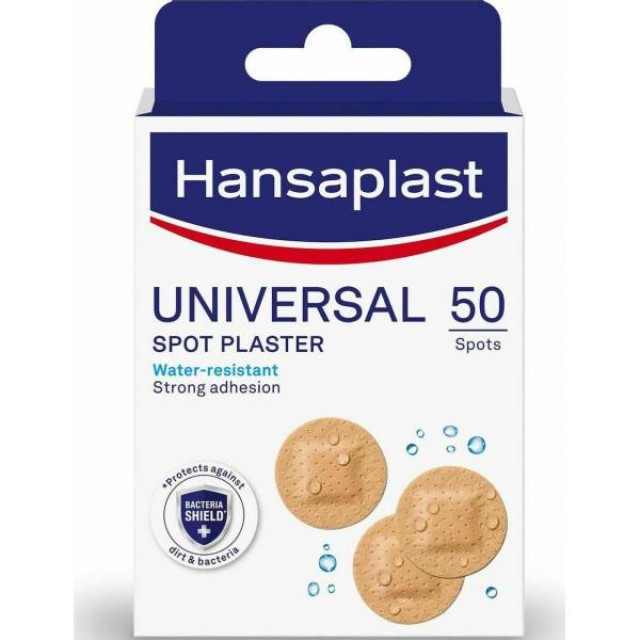 Hansaplast Αδιάβροχα Αυτοκόλλητα Επιθέματα Univesal Bacteria Shield 50τμχ