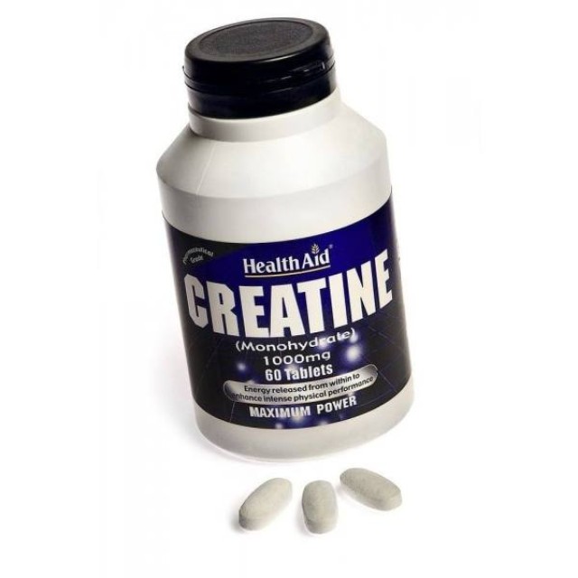 Health Aid Creatine Monohydrate 1000mg, 60 tabs