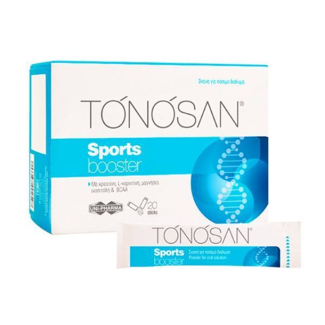 Tonosan Sports Booster, Συμπλήρωμα Διατροφής Για Υψηλές Απαιτήσεις & Καταπόνηση Του Σώματος, 20 sticks