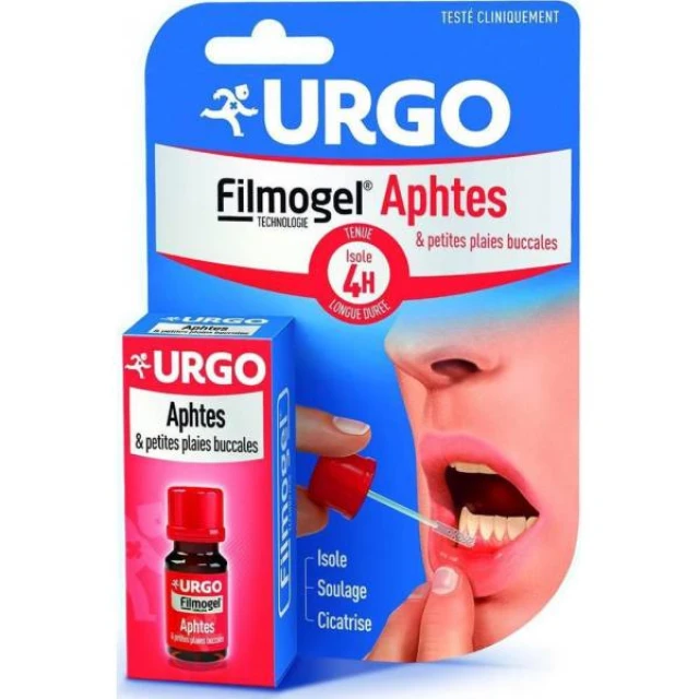 URGO Filmogel Mouth Ulcers Τζελ που Θεραπεύει τις Άφθες & τις Μικρές Στοματικές Πληγές 6ml