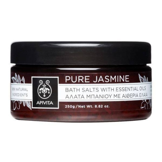APIVITA Pure Jasmine Bath Salts With Essential Oils 250gr