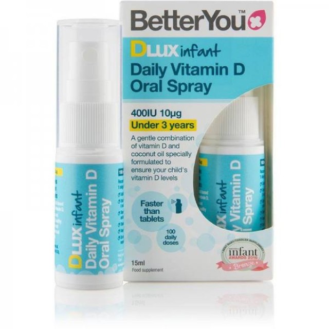 Better You Dlux Infant Vitamin D 400IU Oral Spray 15ml